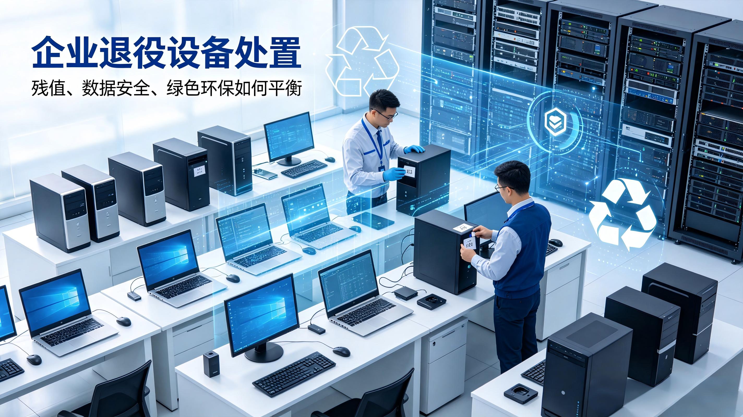 B端IT资产处置：企业退役设备，如何平衡残值、数据安全、绿色环保
