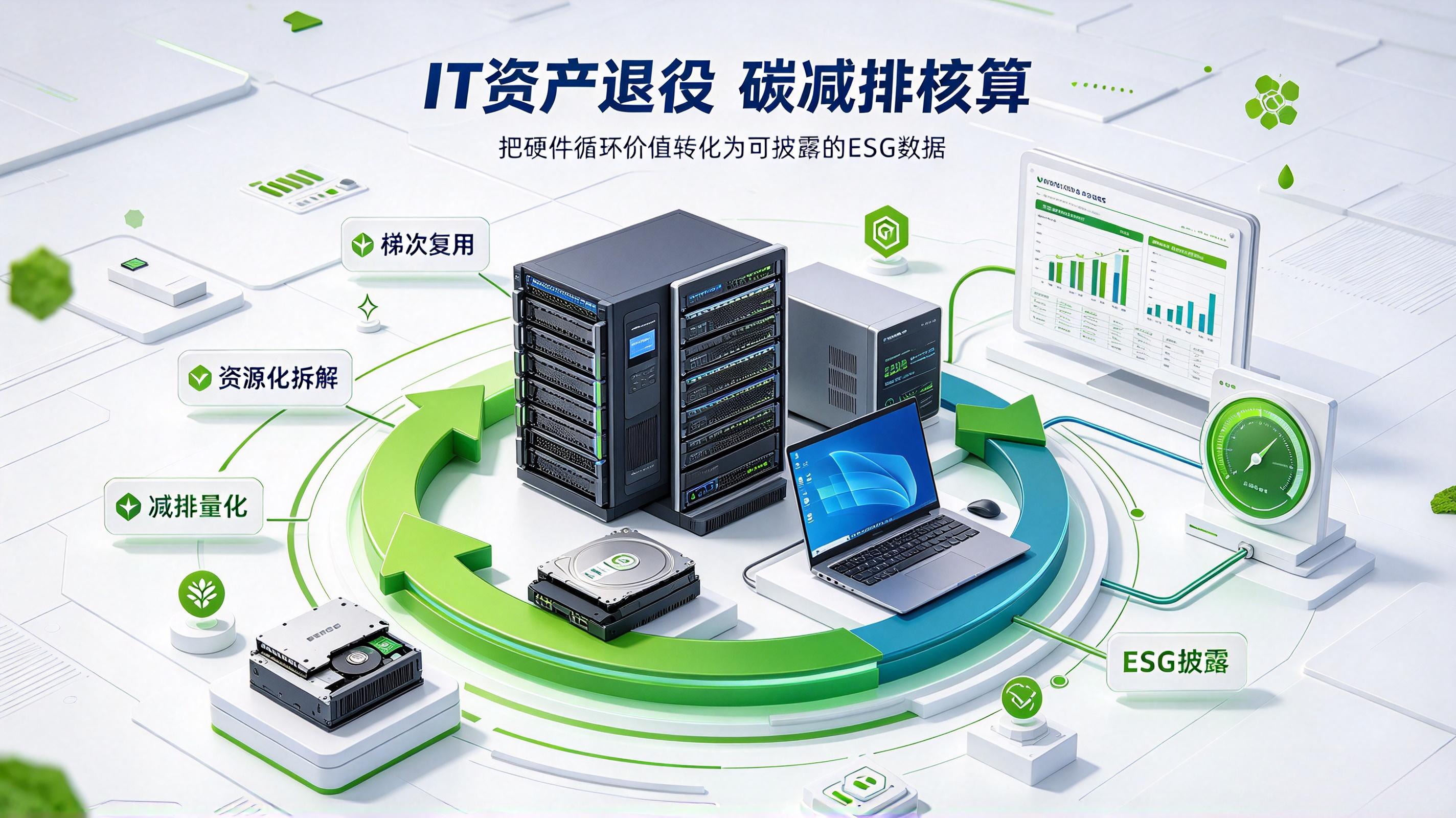 ESG报告必备：企业IT资产退役，如何核算硬件回收碳减排量